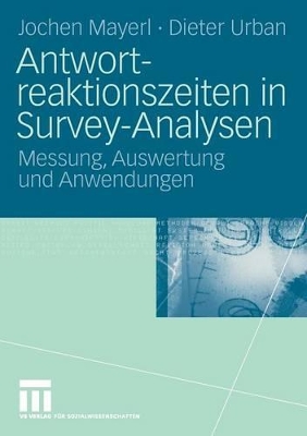 Book cover for Antwortreaktionszeiten in Survey-Analysen