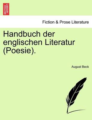 Book cover for Handbuch Der Englischen Literatur (Poesie).