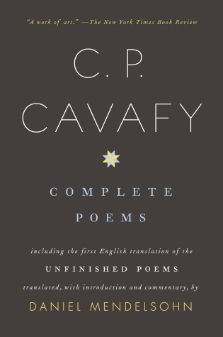 Cover of Complete Poems of C. P. Cavafy