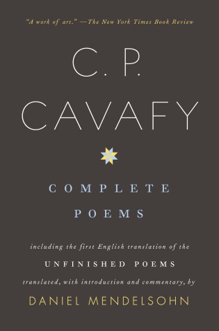 Book cover for Complete Poems of C. P. Cavafy