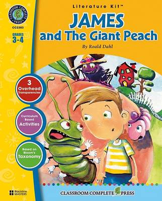 Book cover for A Literature Kit for James and the Giant Peach, Grades 3-4
