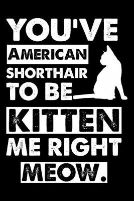 Book cover for You've American Shorthair To Be Kitten Me Right Meow