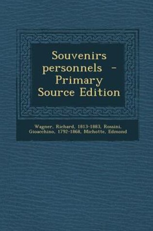 Cover of Souvenirs Personnels - Primary Source Edition