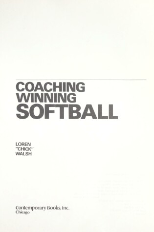 Cover of Coaching Winning Softball