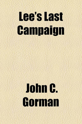 Book cover for Lee's Last Campaign
