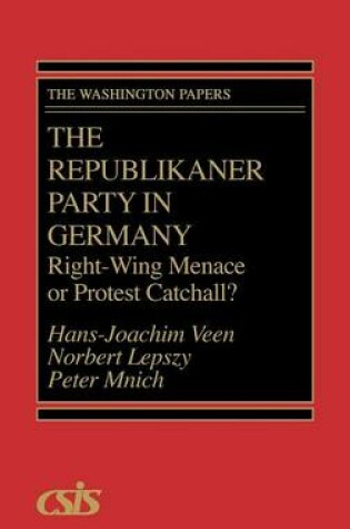 Cover of The Republikaner Party in Germany