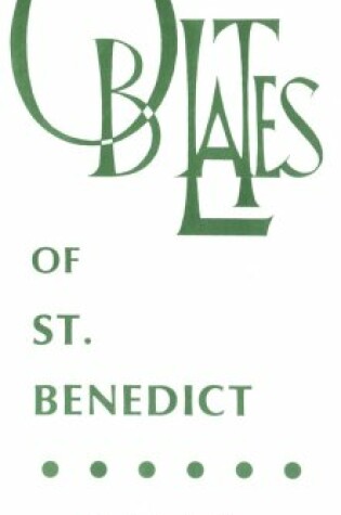 Cover of Oblates of Saint Benedict
