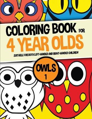 Cover of Coloring Book for 4 year olds (Owls 1)