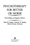 Book cover for Psychotherapy for Better or Worse