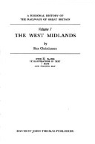 Cover of A Regional History of the Railways of Great Britain