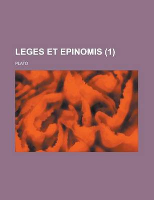 Book cover for Leges Et Epinomis (1 )