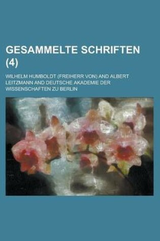 Cover of Gesammelte Schriften (4)