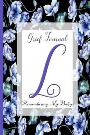 Cover of Blue Watercolor Flowers, Monogram Letter L