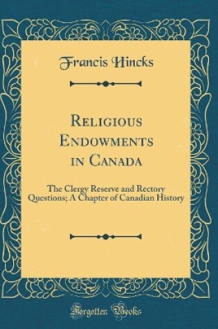 Cover of Religious Endowments in Canada