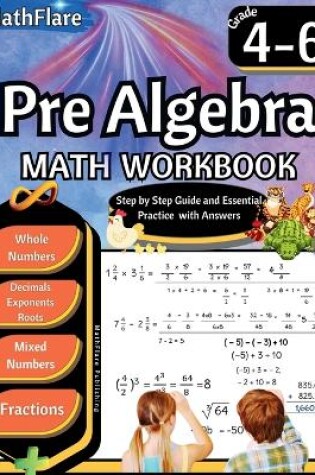 Cover of Pre Algebra Workbook 4th to 6th Grade