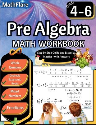 Book cover for Pre Algebra Workbook 4th to 6th Grade