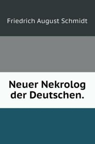 Cover of Neuer Nekrolog der Deutschen