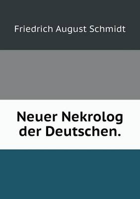 Book cover for Neuer Nekrolog der Deutschen