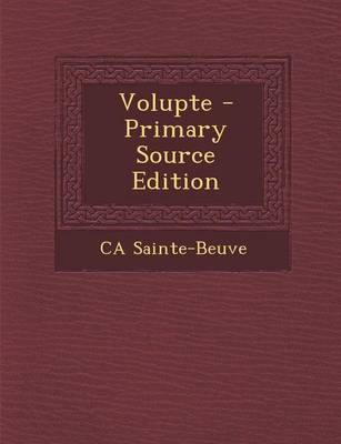 Book cover for Volupte - Primary Source Edition