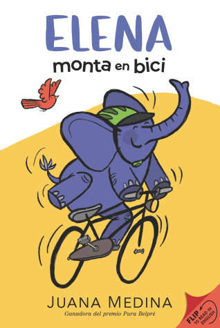 Book cover for Elena Rides / Elena monta en bici: A Dual Edition Flip Book
