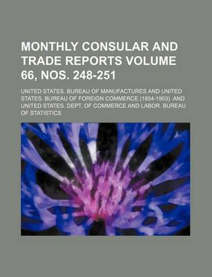 Book cover for Monthly Consular and Trade Reports Volume 66, Nos. 248-251