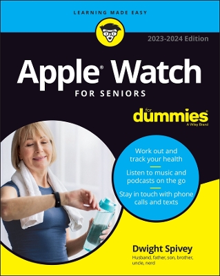 Book cover for Apple Watch for Seniors for Dummies, 2023 - 2024