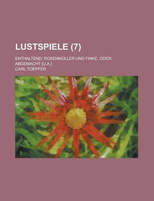 Book cover for Lustspiele; Enthaltend