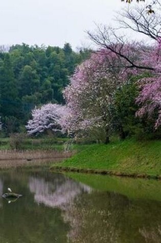 Cover of Cherry Trees Full of Blossoms on a Lake in Japan Journal