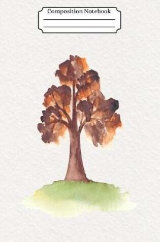 Cover of Composition Notebook Watercolor Tree Design Vol 19