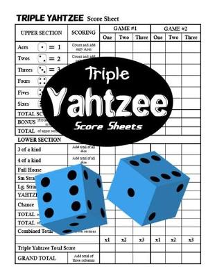 Book cover for Triple Yahtzee Score Sheets