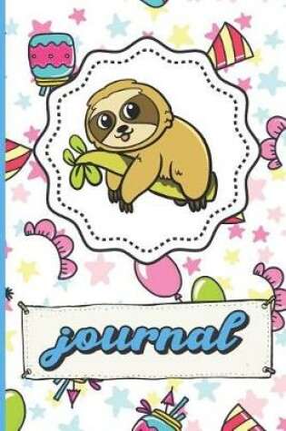 Cover of Sloth Birthday Party Journal