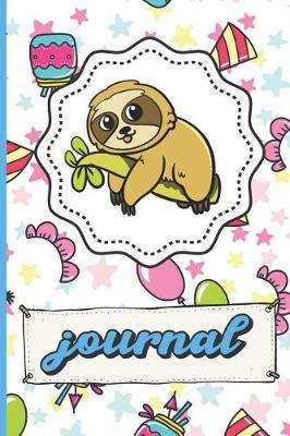 Book cover for Sloth Birthday Party Journal