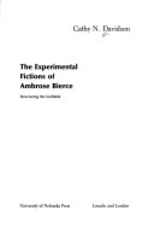 Cover of Experimental Fictions of Ambrose Bierce