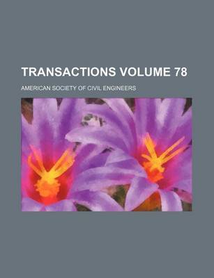Book cover for Transactions Volume 78