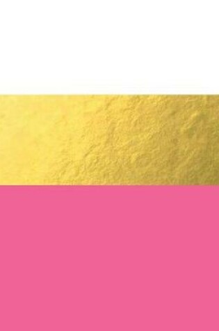 Cover of Pink and Gold Bold Stripes Notebook