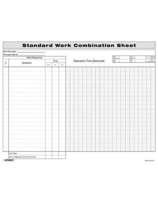 Book cover for Standard Work Combination Sheet