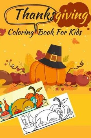 Cover of Thanksgiving Coloring Book For Kids