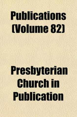 Cover of Publications (Volume 82)