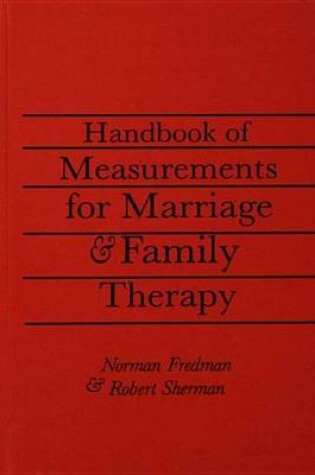 Cover of Handbook Of Measurements For Marriage And Family Therapy