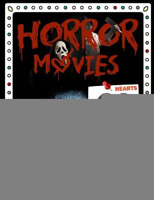 Book cover for Horror Movies Lines Spirals Hearts Coloring Book