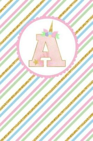 Cover of Unicorn Monogram Journal - Letter a