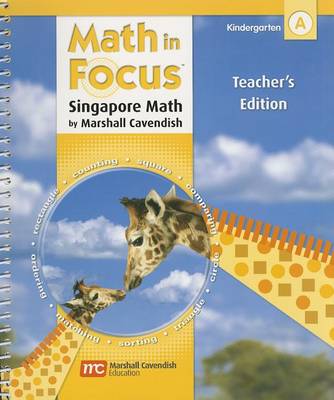 Book cover for Singapore Math, Kindergaren A