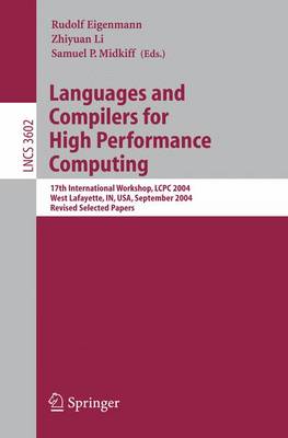 Cover of Languages and Compilers for High Performance Computing