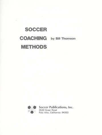 Book cover for Soccer Coaching Methods