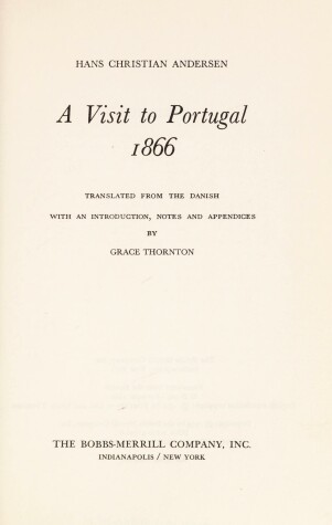 Book cover for Visit to Portugal, 1866