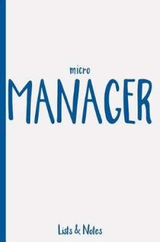 Cover of Micro Manager