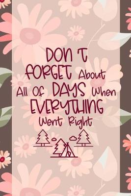 Book cover for Don't Forget About All Of Days When Everything Went Right