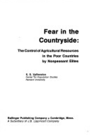 Cover of Fear in the Countryside