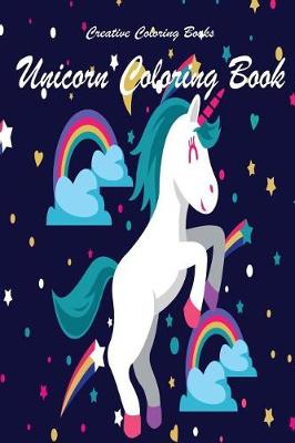 Book cover for Unicorn Coloring Book