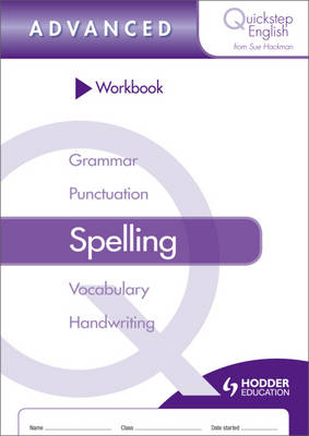 Book cover for Quickstep English Workbook Spelling Advanced Stage